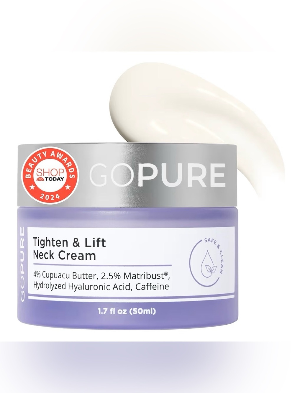 GOPURE Tighten & Lift Neck Moisturizer Cream. NEW 1.7 fl oz